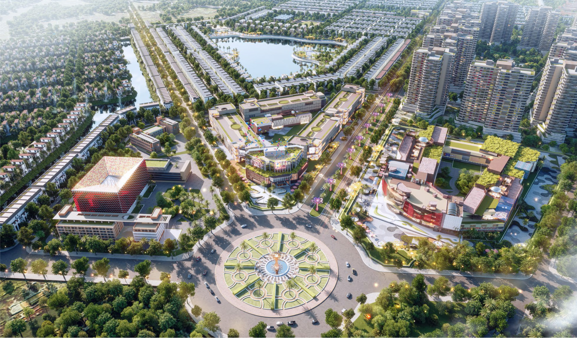 Phối cảnh tổng thể dự án Vinhomes Green City 