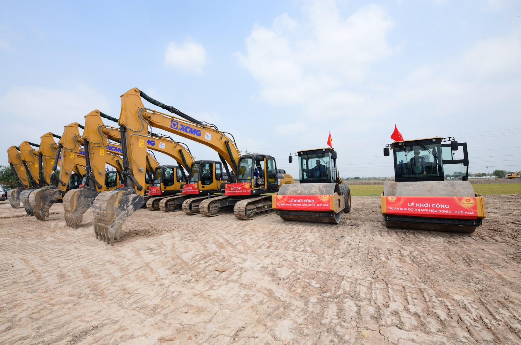 Vingroup khởi công dự án Vinhomes Green City quy mô gần 200ha tại Đức Hoà, Long An. 